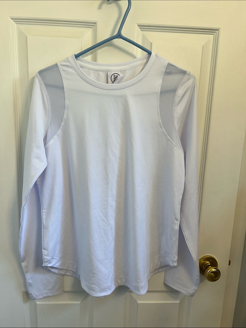 Sage Long Sleeve Active Tee in White